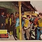 George Burton, Ray Corrigan, Jack Kirk, Robert Livingston, George Plues, Rose Plumer, Al Taylor, and Max Terhune in Come On, Cowboys (1937)