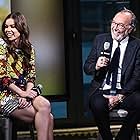 Hailee Steinfeld and James L. Brooks attend the Build Series to discuss the new movie 'The Edge Of Seventeen' at AOL HQ on November 17, 2016, in New York City.