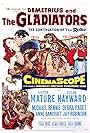 Anne Bancroft, Susan Hayward, Victor Mature, Richard Egan, Debra Paget, Michael Rennie, and Jay Robinson in Demetrius and the Gladiators (1954)