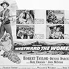 Robert Taylor, Julie Bishop, Denise Darcel, Hope Emerson, Marilyn Erskine, Lenore Lonergan, and Renata Vanni in Westward the Women (1951)