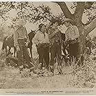 Smiley Burnette, Hank Newman, Charles Starrett, The Georgia Crackers, Slim Newman, Johnny Spies, and Bob Newman in South of the Chisholm Trail (1947)