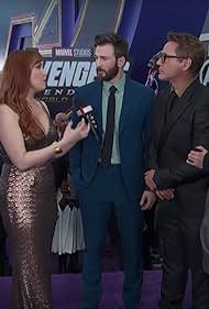 Robert Downey Jr., Gwyneth Paltrow, Chris Evans, Jon Favreau, L.Z. Granderson, and Lorraine Cink in Marvel Studios' Avengers: Endgame LIVE Red Carpet World Premiere (2019)