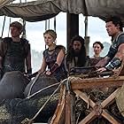 Rosamund Pike, Sam Worthington, Toby Kebbell, and Lily James in Wrath of the Titans (2012)