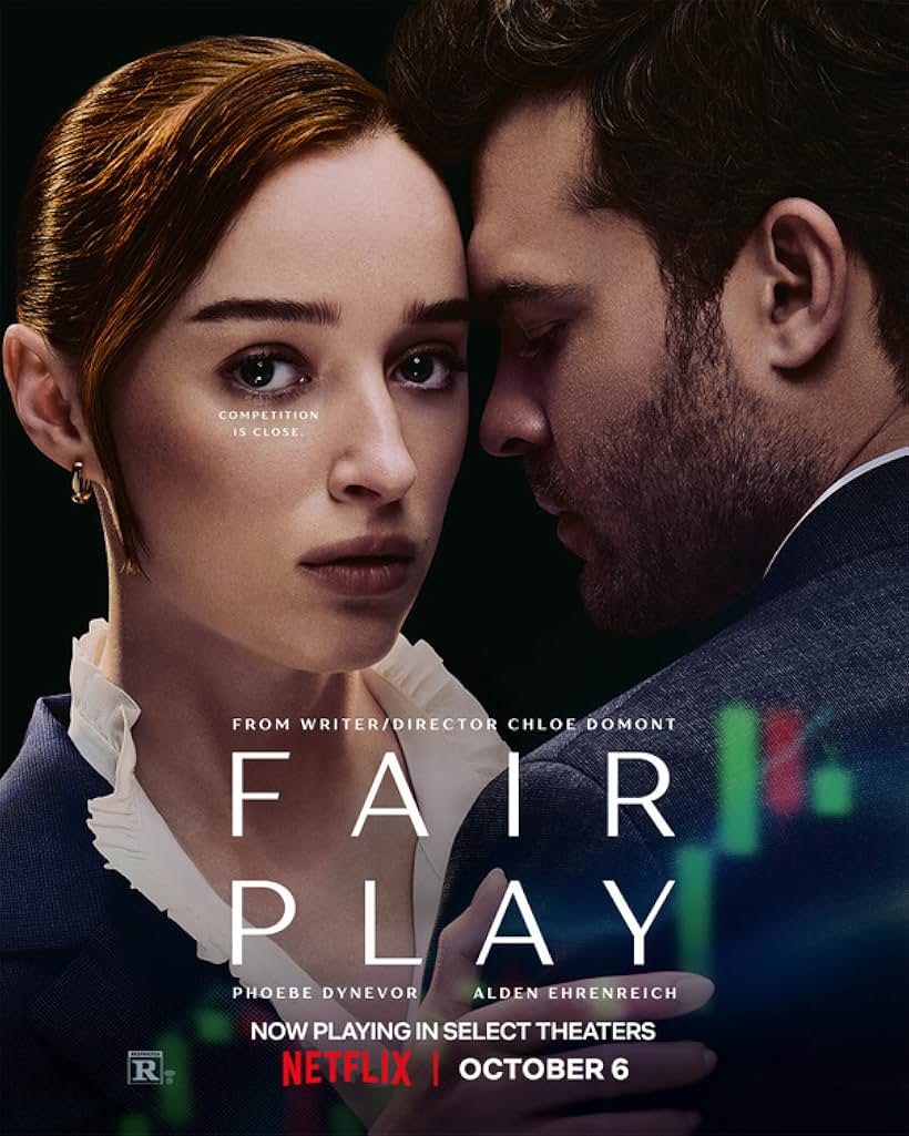 Alden Ehrenreich and Phoebe Dynevor in Fair Play (2023)