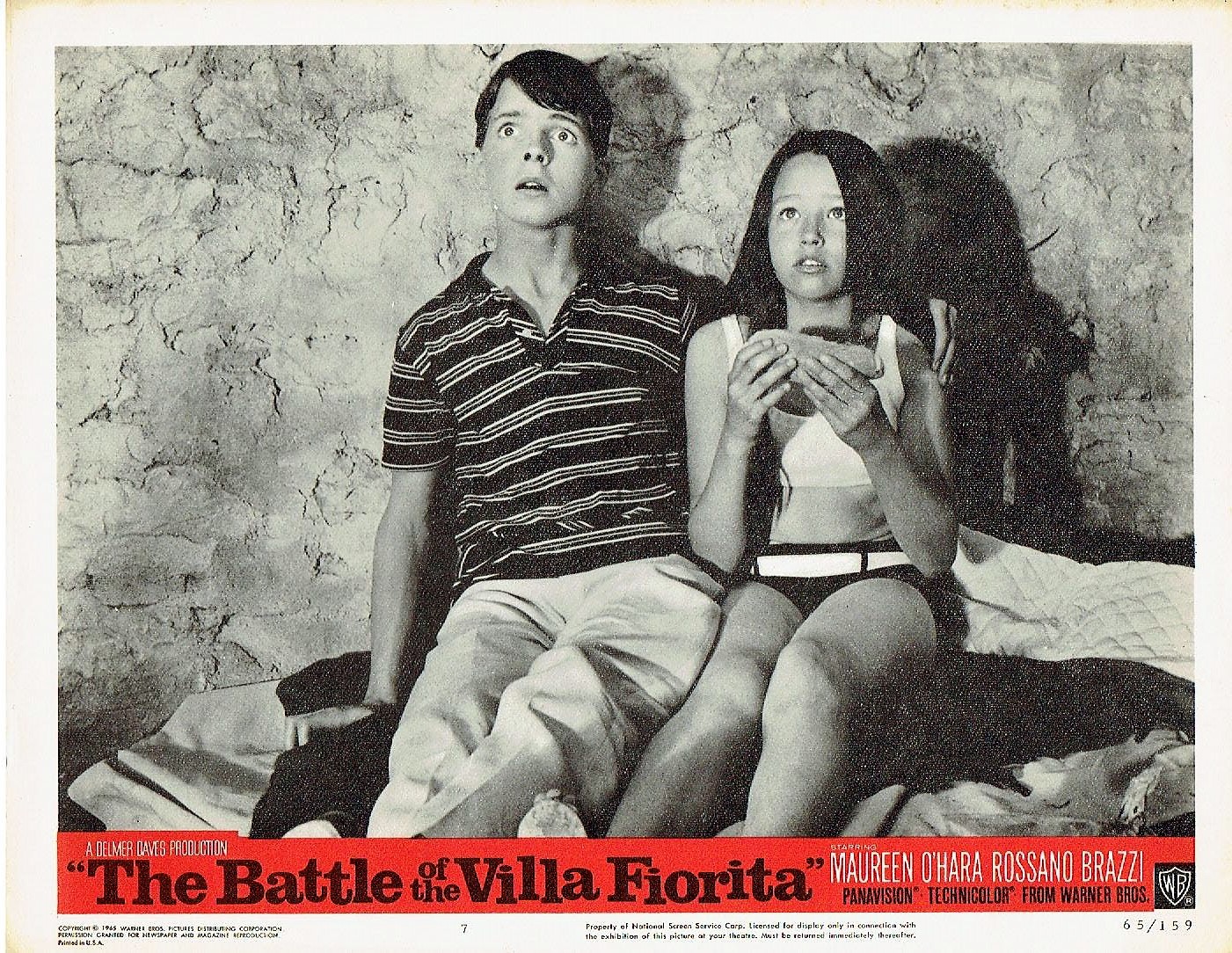 Olivia Hussey and Martin Stephens in The Battle of the Villa Fiorita (1965)