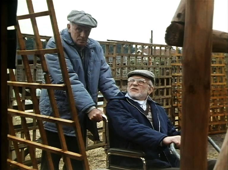 John Cater and Richard Wilson in One Foot in the Grave (1990)