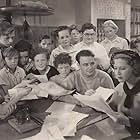 Lew Ayres, Mae Clarke, Dickie Jones, Leonard Kibrick, Sidney Kibrick, and Billy Lee in Silk Hat Kid (1935)