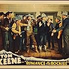 Steve Clark, Franklyn Farnum, Oscar Gahan, Tom Keene, Charles Murphy, Tex Palmer, Archie Ricks, Blackjack Ward, and Blackie Whiteford in Romance of the Rockies (1937)