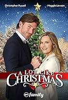 Maggie Lawson and Christopher Russell in A Lot Like Christmas (2021)