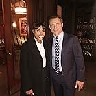 With Tony Goldwyn on the set of “Scandal”