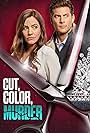 Ryan McPartlin and Julie Gonzalo in Cut, Color, Murder (2022)