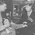 Clayton Moore, Rex Lease, and Linda Stirling in The Crimson Ghost (1946)