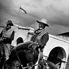 John Wayne and Ben Johnson in "Chisum," Warner Bros. 1970.