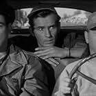 Mickey Rooney, Kevin McCarthy, and Jack Kelly in Drive a Crooked Road (1954)