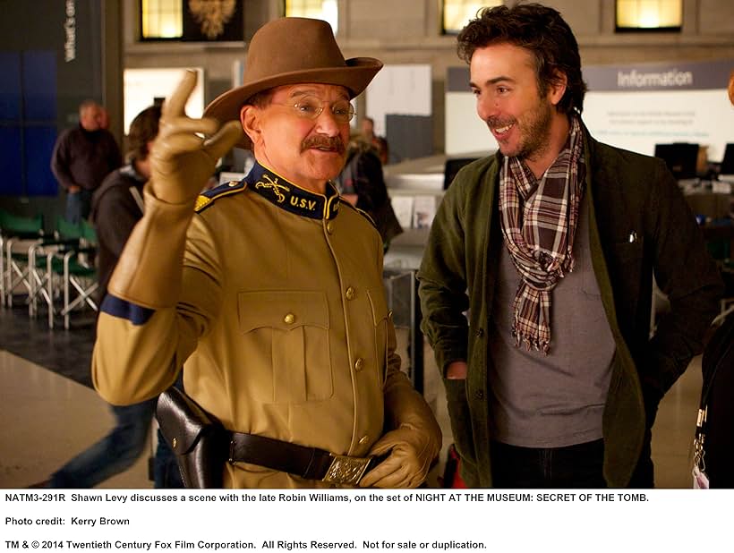 Robin Williams and Shawn Levy in Night at the Museum: Secret of the Tomb (2014)
