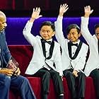 Steve Harvey, Keifer Sanchez, Francis Concepcion, TNT Boys, and Mackie Empuerto in Little Big Shots (2016)