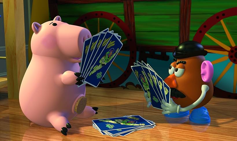 Tim Allen, John Ratzenberger, and Don Rickles in Toy Story (1995)