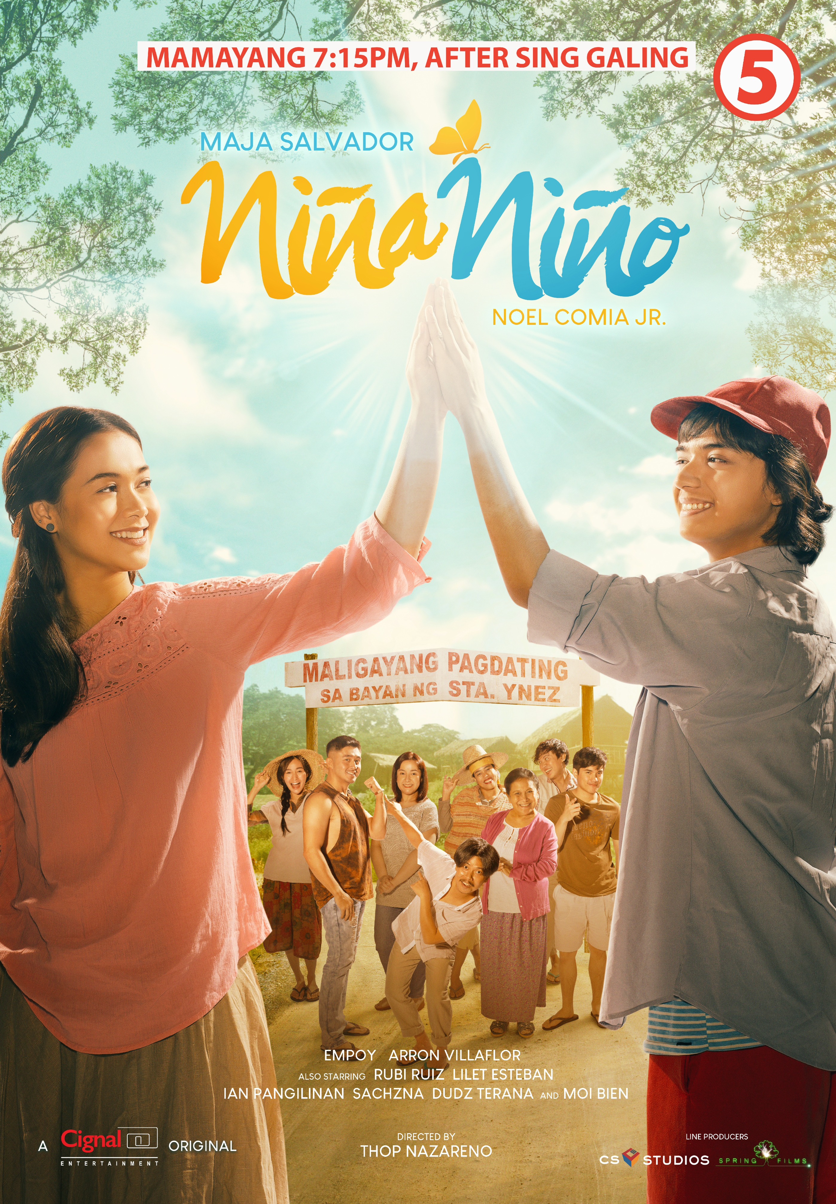 Ian Pangilinan, Lilet, Empoy Marquez, Maja Salvador, Arron Villaflor, Ruby Ruiz, Moi Marcampo, Dudz Teraña, Noel Comia Jr., and Sachzna Laparan in Niña Niño (2021)