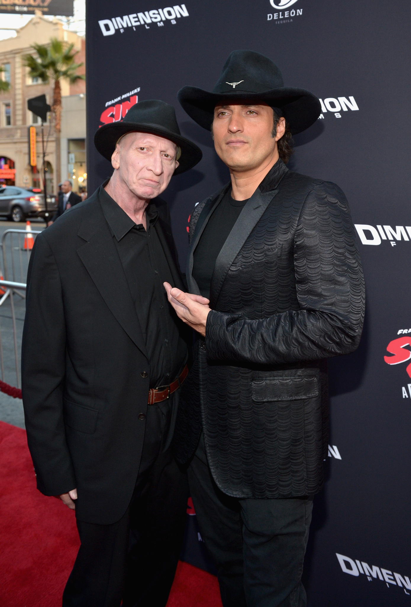 Robert Rodriguez and Frank Miller at an event for Sin City: A Dame to Kill For (2014)