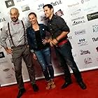 Actors Serdar Kalsin, Ieva Georges, and Alberto Ocampo at the premiere of "Wake" at the 48 Hour Film Festival in Los Angeles.