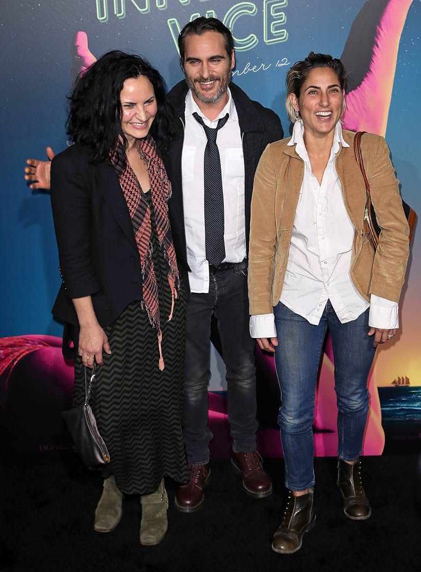 Joaquin Phoenix, Summer Phoenix, and Rain Phoenix at an event for Inherent Vice (2014)