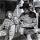 Tom London, Kenne Duncan, Bill Elliott, and Alice Fleming in Sun Valley Cyclone (1946)