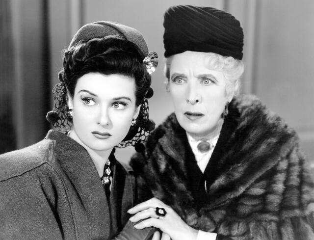 Joan Bennett and Cecil Cunningham in The Wife Takes a Flyer (1942)