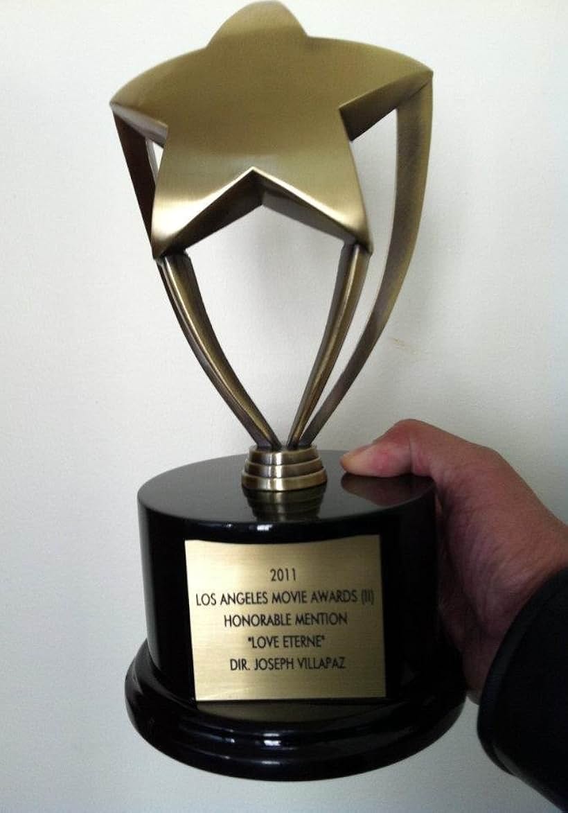 2011 Los Angeles Movie Awards II trophy.