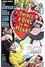 Lon Chaney Jr., Iris Adrian, Lee Bowman, Gloria Jean, Elyse Knox, Ray McDonald, and Peggy Ryan in There's a Girl in My Heart (1949)