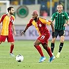 Ryan Babel and Selcuk Inan