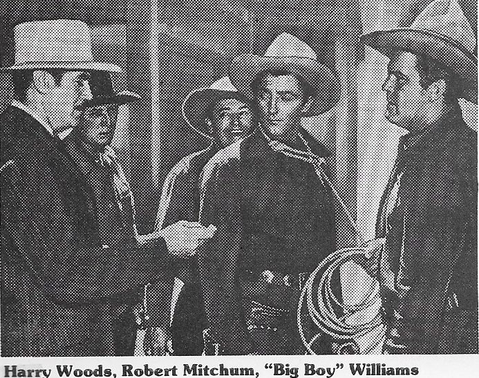 Robert Mitchum, Guinn 'Big Boy' Williams, and Harry Woods in Nevada (1944)