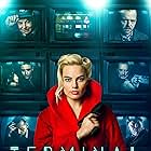 Mike Myers, Dexter Fletcher, Simon Pegg, Max Irons, and Margot Robbie in Terminal (2018)