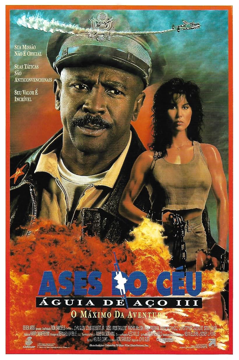 Louis Gossett Jr. and Rachel McLish in Aces: Iron Eagle III (1992)