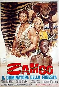 Gisela Hahn and Brad Harris in Zambo, King of the Jungle (1972)