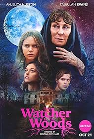 Anjelica Huston, Tallulah Evans, Nicholas Galitzine, and Dixie Egerickx in The Watcher in the Woods (2017)