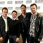 Director(s)/Actor(s) Tanner Beard & Russell Cummings with actors Ken Luckey and Crispian Belfrage on the carpet at the Texas Premier of "6 Bullets to Hell" at the Lone Star Film Festival.