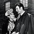 Jack Palance and Constance Smith in Man in the Attic (1953)