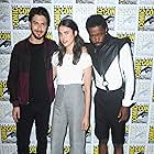 Nat Wolff, LaKeith Stanfield, and Margaret Qualley at an event for Death Note (2017)