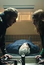 Øystein Røger, Kathrine Thorborg Johansen, and André Sørum in Post Mortem: No One Dies in Skarnes (2021)