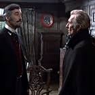Christopher Lee and Peter Cushing in The Creeping Flesh (1973)