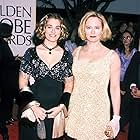 Cybill Shepherd and Clementine Ford at an event for The 55th Annual Golden Globe Awards (1998)