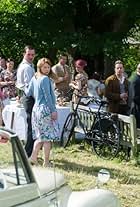 Nancy Carroll, Sorcha Cusack, Mark Williams, Barry Sloane, Bryony Afferson, Sam Hoare, and Kasia Koleczek in Father Brown (2013)