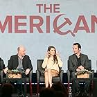 Graham Yost, Keri Russell, Joel Fields, Matthew Rhys, and Joseph Weisberg at an event for The Americans (2013)