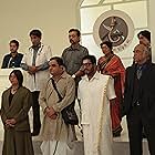 Sabyasachi Chakrabarty, Barun Chanda, Savitri Chatterjee, Parambrata Chattopadhyay, Biswajit Chakraborty, Bratya Basu, and Srijit Mukherji in Hemlock Society (2012)