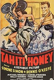 Dennis O'Keefe, Simone Simon, and Michael Whalen in Tahiti Honey (1943)