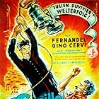 Gino Cervi, Julien Duvivier, Fernandel, and Giovanni Guareschi in The Little World of Don Camillo (1952)