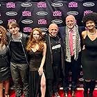 Cast members at the Premiere of Last Night at Terrace Lanes