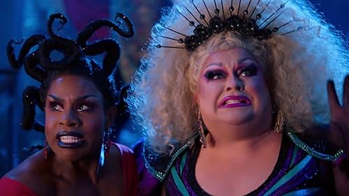 Two world-famous drag superstars, are trapped inside a TV and the only way out is to host a hilarious and spooky drag variety show.