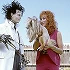 Johnny Depp and Kathy Baker in Edward Scissorhands (1990)