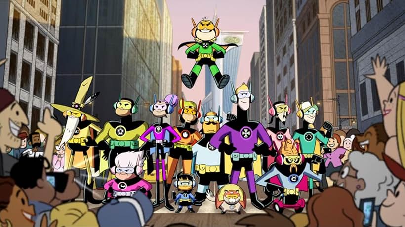 Grey Griffin, Tom Kenny, Sam Riegel, Cree Summer, Fred Tatasciore, Eric Bauza, Bobby Moynihan, Keith Ferguson, Christian Lanz, Kim Yarbrough, Jason Hightower, Bennett Abara, Lily Rose Silver, and Jack Fisher in Kid Cosmic and the Best Day Ever. (2022)